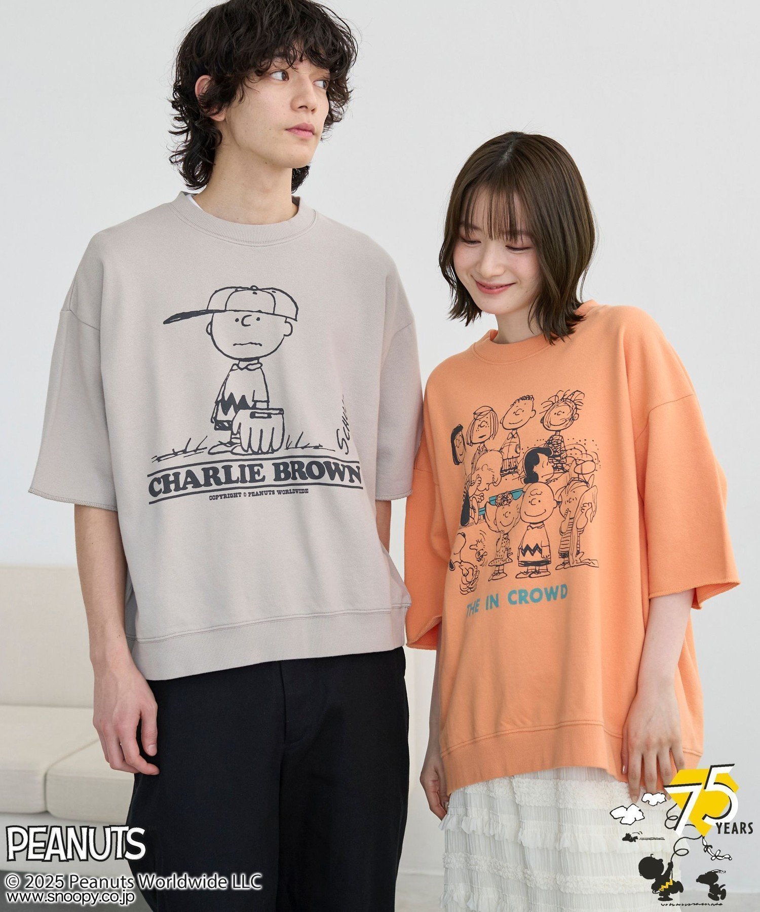 【コーエン/COEN】のPEANUTS(ピーナッツ)*coen 半袖プリントスウェット 人気、トレンドファッション・服の通販 founy(ファニー) 　ファッション　Fashion　レディースファッション　Fashion for Women　トップス・カットソー　Cut & Sew Tops　レディースパーカー・カジュアルフーディー　Casual Hoodies & Sweatshirts　スウェット・クルーネックトップス　Sweatshirts & Crewnecks / Relaxed Fit Sweat Tops　オレンジ　Orange　キャラクター　Character, Licensed Characters　スウェット / スエット　Sweatshirt, Sweatwear　スペシャル　Special, Limited Edition　ダイヤモンド　Diamond, Brilliant Cut　フロント　Front, Front Design　プリント　Print, Printed Pattern　別注　Limited Edition, Custom Order　半袖　Short Sleeve, Half Sleeve　メンズ　Men's, Menswear　リラックス　Relax, Relaxed Fit　おすすめ　Recommended / Our Picks　 other-1|ID: prp329100004612721 ipo3291000000033473772