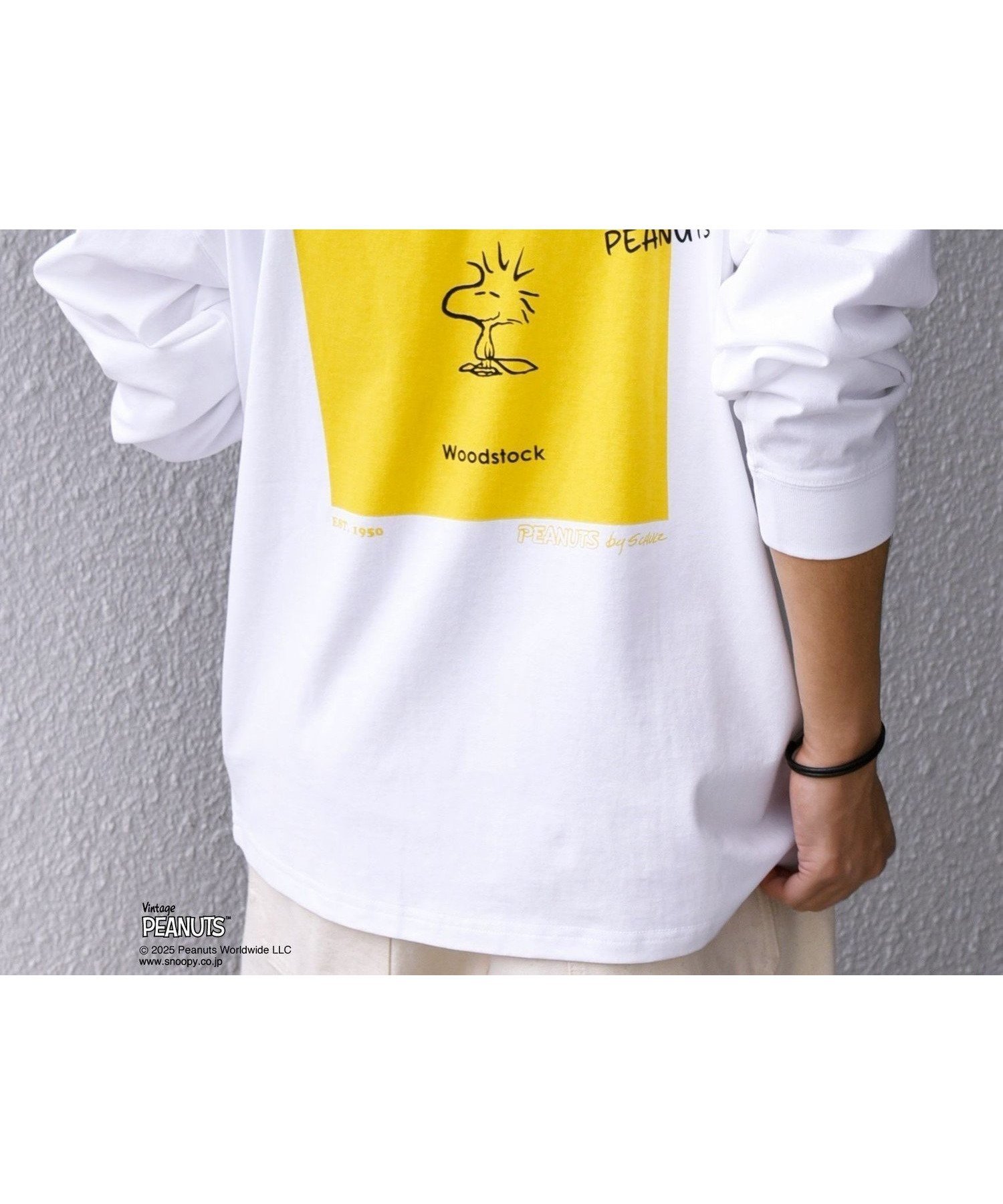 【シップス フォー ウィメン/SHIPS】のSHIPS any SNOOPY コラボ 75th グラフィック プリント Tシャツ(ロンT) インテリア・キッズ・メンズ・レディースファッション・服の通販 founy(ファニー) 　ファッション　Fashion　レディースファッション　Fashion for Women　トップス・カットソー　Cut & Sew Tops　シャツ・ブラウス・オフィスカジュアル　Elegant Blouses & Button-Ups　ロングTシャツ・Tシャツ　Longline T-Shirts & Tees　カラフル　Colorful Design　グラフィック　Graphic, Graphic Design　コラボ　Collaboration, Collab　シンプル　Simple, Minimal　プリント　Print, Printed Pattern　ワンポイント　One Point, Statement Accent　ホワイト|ID: prp329100004612727 ipo3291000000033214828