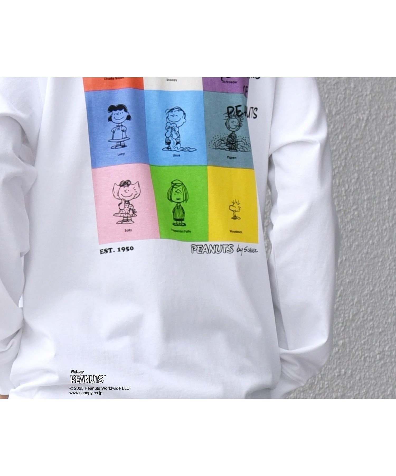【シップス フォー ウィメン/SHIPS】のSHIPS any SNOOPY コラボ 75th グラフィック プリント Tシャツ(ロンT) インテリア・キッズ・メンズ・レディースファッション・服の通販 founy(ファニー) 　ファッション　Fashion　レディースファッション　Fashion for Women　トップス・カットソー　Cut & Sew Tops　シャツ・ブラウス・オフィスカジュアル　Elegant Blouses & Button-Ups　ロングTシャツ・Tシャツ　Longline T-Shirts & Tees　カラフル　Colorful Design　グラフィック　Graphic, Graphic Design　コラボ　Collaboration, Collab　シンプル　Simple, Minimal　プリント　Print, Printed Pattern　ワンポイント　One Point, Statement Accent　ホワイト系|ID: prp329100004612727 ipo3291000000033214829