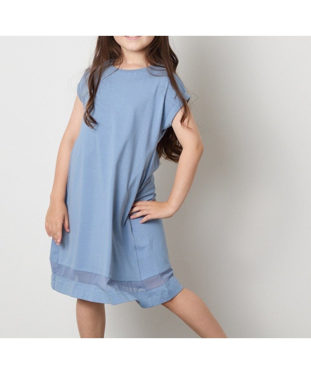 【アー ヴェー ヴェー/a.v.v / KIDS】の【毛玉になりにくい】 140-150 シアー切り替えワンピース 人気、トレンドファッション・服の通販 founy(ファニー) 　ファッション　Fashion　キッズファッション　Fashion for Kids　ワンピース　Dresses　アクセサリー　Fashion Accessories　カットソー　Cut and Sewn Top　サンダル　Sandals, Summer Shoes　シアー　Sheer, See-Through　シンプル　Simple, Minimal　ストレッチ　Stretch, Stretchy Fabric　スニーカー　Sneakers, Trainers　ポケット　Pocket, Pocket Detail　羽織　Haori, Light Jacket　ラベンダー　Lavender　ロールアップ　Roll-Up, Cuffed Hem　楽ちん　Easy Fit, Comfortable　再入荷　Restock / Back in Stock　おすすめ　Recommended / Our Picks　夏　Summer　旅行　Travel　 other-1|ID: prp329100004612733 ipo3291000000033447063