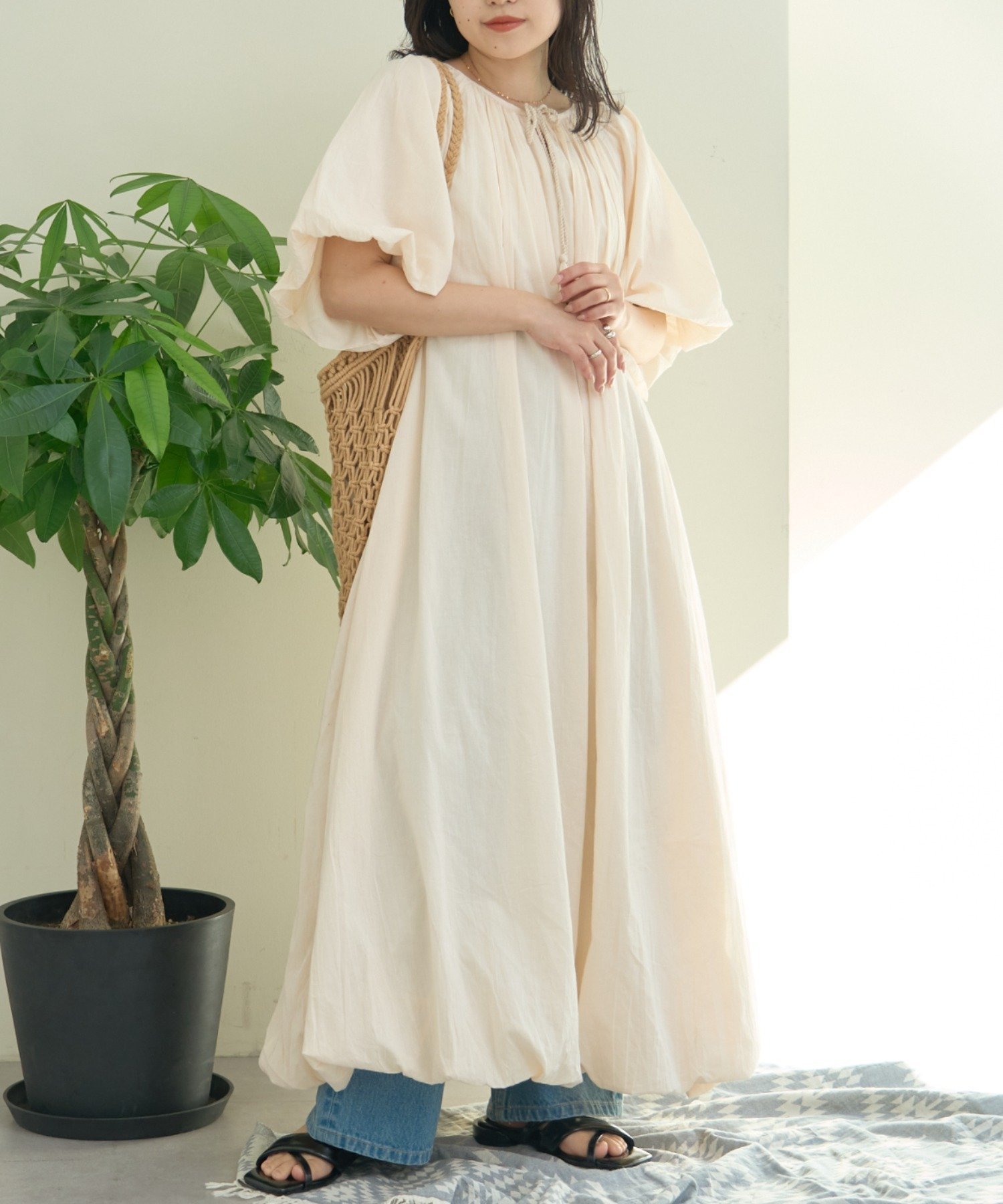 【チャオパニックティピー/CIAOPANIC TYPY】の【india】2WAYカフタンバルーンワンピース 人気、トレンドファッション・服の通販 founy(ファニー) 　ファッション　Fashion　レディースファッション　Fashion for Women　ワンピース　Dresses　インド　Indian Textile　春　Spring　キャップ　Cap, Baseball Cap　サンダル　Sandals, Summer Shoes　ジュート　Jute, Natural Fiber　スニーカー　Sneakers, Trainers　人気　Popular, Best Seller　バルーン　Balloon, Balloon Silhouette　ベーシック　Basic, Essential　S/S・春夏　SS, Spring/Summer, Warm Season　おすすめ　Recommended / Our Picks　夏　Summer　 other-1|ID: prp329100004612735 ipo3291000000033016264