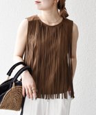 【シップス フォー ウィメン/SHIPS】のbon_meur 手洗い可能 フリンジ チャーム ノースリーブ プルオーバー 人気、トレンドファッション・服の通販 founy(ファニー) ファッション Fashion レディースファッション Fashion for Women トップス・カットソー Cut & Sew Tops キャミソール&ノースリーブ Camisoles & Sleeveless Tops カジュアルプルオーバー・ニットトップス Pullovers & Knit Tops / Casual Pullovers 洗える Machine Washable シンプル Simple, Minimal チャーム Charm, Pendant デニム Denim, Jeans Material ノースリーブ Sleeveless, No-Sleeve フリンジ Fringe, Tassel ベスト Vest, Waistcoat モチーフ Motif, Design Theme レース Lace, Lace Fabric ワイド Wide, Wide Fit おすすめ Recommended / Our Picks 2025年 2025 2025春夏・S/S Spring/Summer 2025 SS25 thumbnail ブラウン|ID: prp329100004612746 ipo3291000000033016417