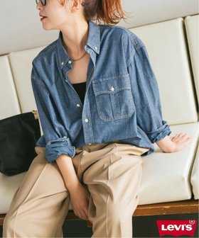 【スピック&スパン/Spick & Span】のLevi s/リーバイス 別注SMU LS ZANDT CROPPED SHIRT 人気、トレンドファッション・服の通販 founy(ファニー) ファッション Fashion レディースファッション Fashion for Women トップス・カットソー Cut & Sew Tops シャツ・ブラウス・オフィスカジュアル Elegant Blouses & Button-Ups 別注 Limited Edition, Custom Order |ID:prp329100004612802
