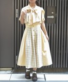 【アクシーズファム/axes femme】のチェックパッチワークワンピース 人気、トレンドファッション・服の通販 founy(ファニー) ファッション Fashion レディースファッション Fashion for Women ワンピース Dresses サンダル Sandals, Summer Shoes スニーカー Sneakers, Trainers チェック Check, Plaid, Tartan パッチワーク Patchwork, Mixed Fabric フロント Front, Front Design リボン Ribbon, Bow エレガント 上品 Elegant 夏 Summer 無地 Plain, Solid Color thumbnail イエロー|ID: prp329100004612812 ipo3291000000033595143