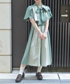 【アクシーズファム/axes femme】のチェックパッチワークワンピース 人気、トレンドファッション・服の通販 founy(ファニー) ファッション Fashion レディースファッション Fashion for Women ワンピース Dresses サンダル Sandals, Summer Shoes スニーカー Sneakers, Trainers チェック Check, Plaid, Tartan パッチワーク Patchwork, Mixed Fabric フロント Front, Front Design リボン Ribbon, Bow エレガント 上品 Elegant 夏 Summer 無地 Plain, Solid Color thumbnail グリーン|ID: prp329100004612812 ipo3291000000033595144