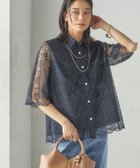 【シップス フォー ウィメン/SHIPS】の手洗い可能 ラッセル レース シャツ 人気、トレンドファッション・服の通販 founy(ファニー) ファッション Fashion レディースファッション Fashion for Women トップス・カットソー Cut & Sew Tops シャツ・ブラウス・オフィスカジュアル Elegant Blouses & Button-Ups インナー Innerwear オーガンジー Organza Fabric コンパクト Compact, Small Size スカラップ Scallop, Scalloped Edge フェミニン Feminine, Girly ボタニカル Botanical, Floral Pattern ボトム Bottoms, Lower Wear ラッセル Raschel, Raschel Lace レース Lace, Lace Fabric 2025年 2025 2025春夏・S/S Spring/Summer 2025 SS25 thumbnail ネイビー|ID: prp329100004612814 ipo3291000000033087362