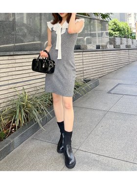 【スナイデル/SNIDEL】 Sustainableフリルカラードッキングミニワンピース人気、トレンドファッション・服の通販 founy(ファニー) ファッション Fashion レディースファッション Fashion for Women ワンピース Dresses ウェーブ Wavy Pattern クラシカル Classical, Vintage-Inspired シフォン Chiffon, Lightweight Fabric ストレート Straight, Straight Cut ドッキング Docking, Mixed Material フィット Fit, Slim Fit フリル Frill, Ruffle ロング Long, Long-Length おすすめ Recommended / Our Picks |ID:prp329100004612865