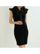 【スナイデル/SNIDEL】のSustainableフリルカラードッキングミニワンピース BLK[009]|ID:prp329100004612865