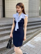 【スナイデル/SNIDEL】のSustainableフリルカラードッキングミニワンピース NVY[089]|ID:prp329100004612865