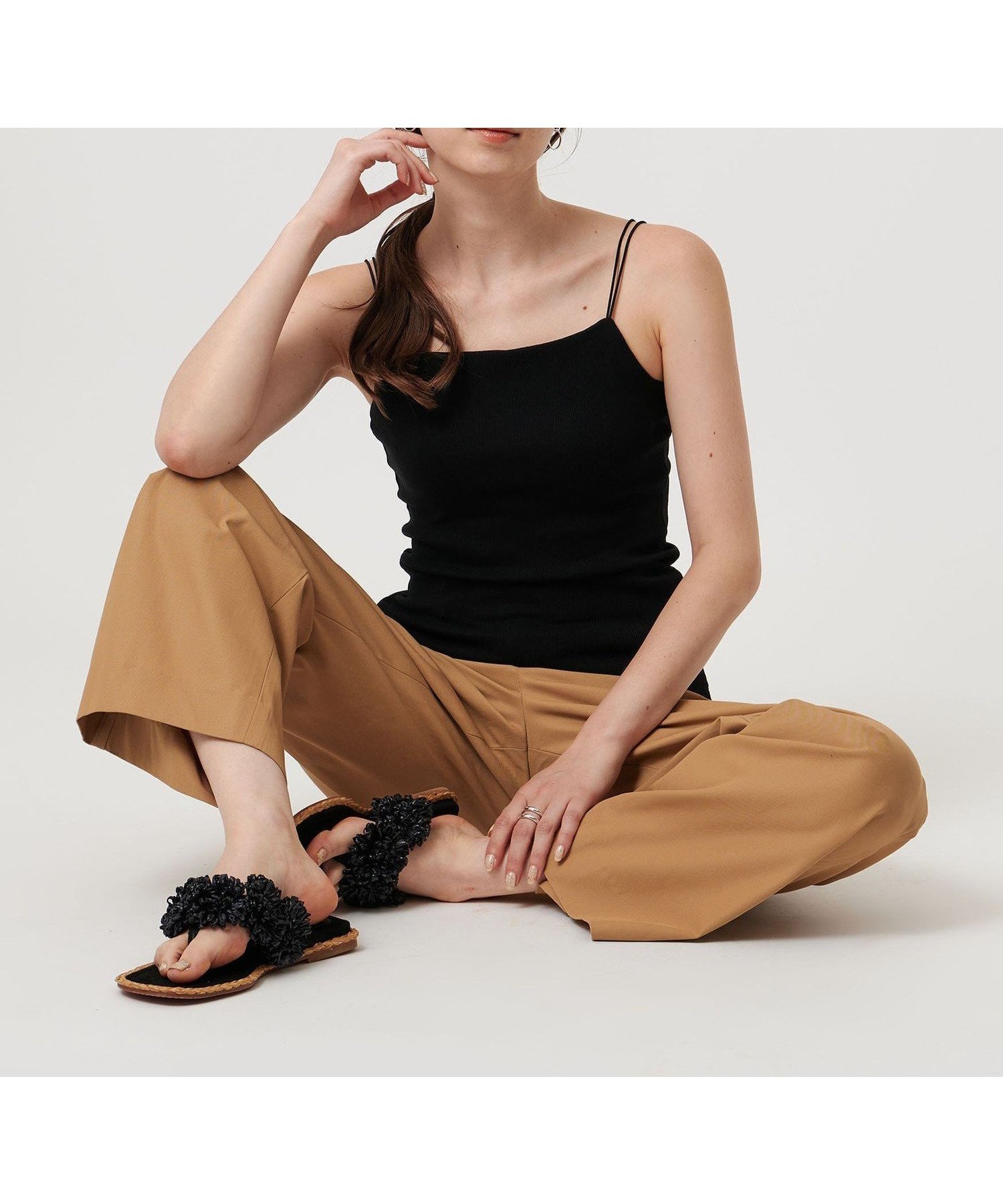 【ユナイテッドアローズ/UNITED ARROWS】のカップ付きキャミソール インテリア・キッズ・メンズ・レディースファッション・服の通販 founy(ファニー) 　ファッション　Fashion　レディースファッション　Fashion for Women　トップス・カットソー　Cut & Sew Tops　キャミソール&ノースリーブ　Camisoles & Sleeveless Tops　アンダー　Underwear Essentials　インナー　Innerwear　キャミソール　Camisole, Spaghetti Strap Top　シンプル　Simple, Minimal　フィット　Fit, Slim Fit　フェミニン　Feminine, Girly　ベーシック　Basic, Essential　メッシュ　Mesh, Net Fabric　ラップ　Wrap, Wrap Design　BLACK|ID: prp329100004612960 ipo3291000000033018245