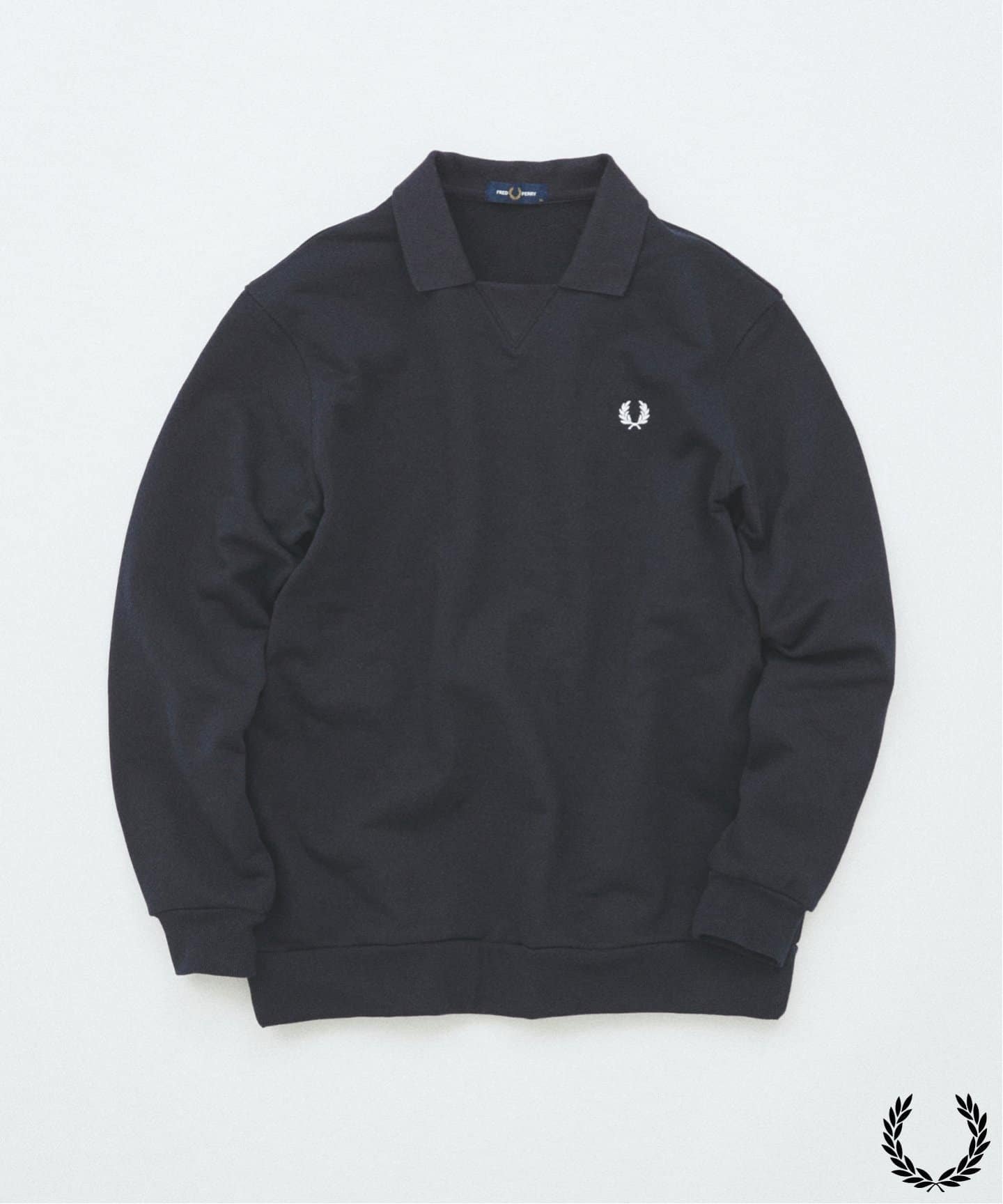 【ジャーナルスタンダード/JOURNAL STANDARD / MEN】のFRED PERRY / フレッドペリー 別注 フットボール カラー スウェット インテリア・キッズ・メンズ・レディースファッション・服の通販 founy(ファニー) 　ファッション　Fashion　メンズファッション　Fashion for Men　インナー　Innerwear　秋　Autumn　ジャカード／ジャガード　Jacquard, Woven Pattern　スウェット / スエット　Sweatshirt, Sweatwear　トレンド　Trend, Trending Now　パターン　Pattern, Design Print　フィット　Fit, Slim Fit　ベスト　Vest, Waistcoat　ポロシャツ　Polo Shirt, Collared Tee　別注　Limited Edition, Custom Order　冬　Winter / This Winter　おすすめ　Recommended / Our Picks　エレガント 上品　Elegant　ネイビー|ID: prp329100004613024 ipo3291000000033281576