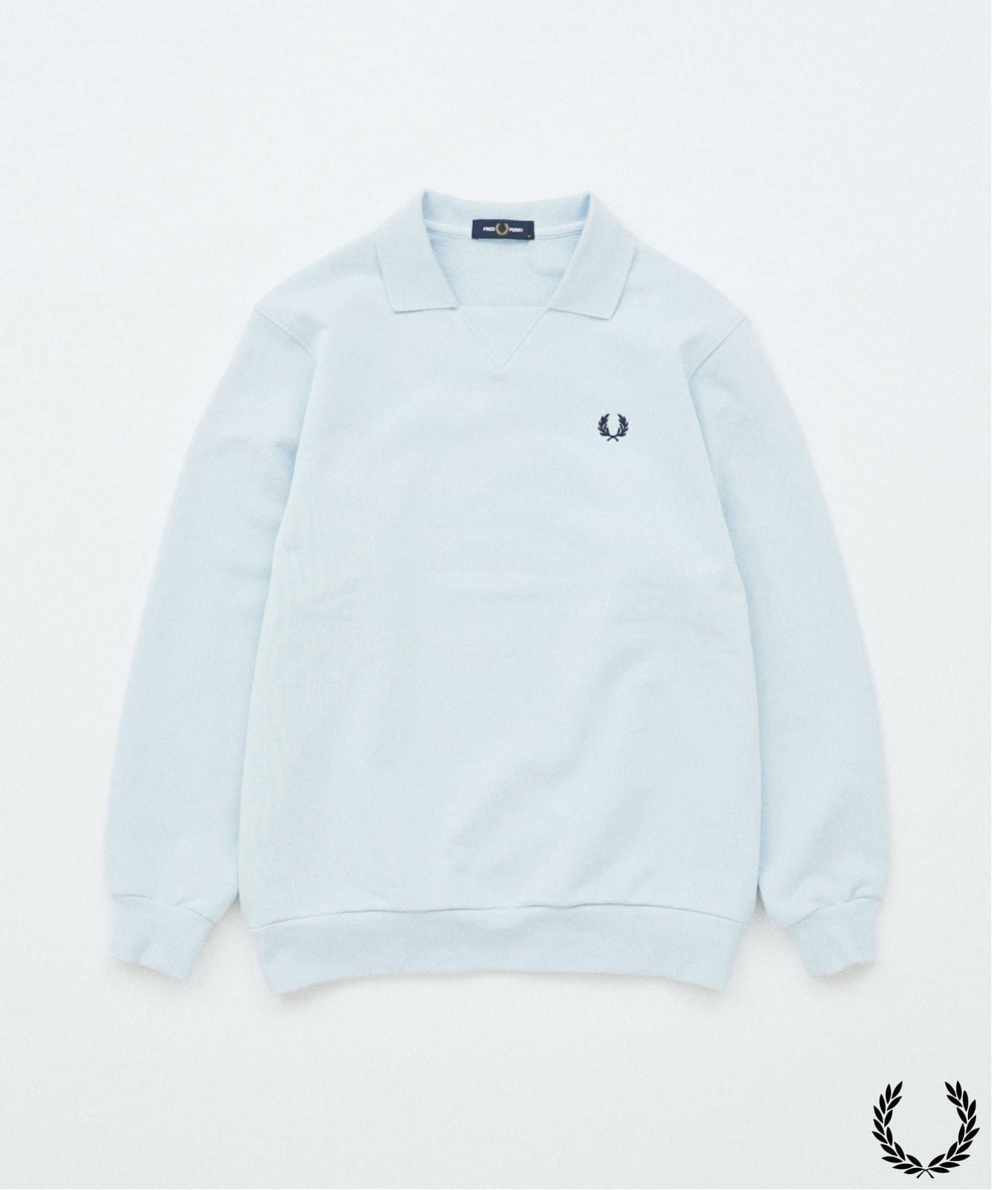 【ジャーナルスタンダード/JOURNAL STANDARD / MEN】のFRED PERRY / フレッドペリー 別注 フットボール カラー スウェット インテリア・キッズ・メンズ・レディースファッション・服の通販 founy(ファニー) 　ファッション　Fashion　メンズファッション　Fashion for Men　インナー　Innerwear　秋　Autumn　ジャカード／ジャガード　Jacquard, Woven Pattern　スウェット / スエット　Sweatshirt, Sweatwear　トレンド　Trend, Trending Now　パターン　Pattern, Design Print　フィット　Fit, Slim Fit　ベスト　Vest, Waistcoat　ポロシャツ　Polo Shirt, Collared Tee　別注　Limited Edition, Custom Order　冬　Winter / This Winter　おすすめ　Recommended / Our Picks　エレガント 上品　Elegant　サックスブルー|ID: prp329100004613024 ipo3291000000033281577