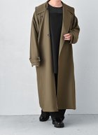 【スタイルデリ/STYLE DELI】の【BLK001】襟付きオーバーサイズコート カーキ|ID: prp329100004613068 ipo3291000000033019248