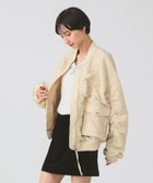 【ビームス ウイメン/BEAMS】のシャーリング MA-1 ブルゾン BEIGE|ID: prp329100004613080 ipo3291000000033289552