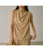 【アニュアンス/anuans】のトリアセテートドレープブラウス BEIGE|ID:prp329100004613096