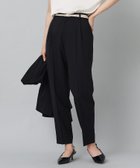 【アンタイトル/UNTITLED】の【セットアップ可能/洗える】ライトウェイト テーパードパンツ 人気、トレンドファッション・服の通販 founy(ファニー) ファッション Fashion レディースファッション Fashion for Women セットアップ Matching Sets レディースパンツ・ボトムス Pants & Trousers / Bottoms セットアップ Set-Up, Coordinated Outfit フロント Front, Front Design ベーシック Basic, Essential 洗える Machine Washable thumbnail ブラック|ID: prp329100004613172 ipo3291000000033020262