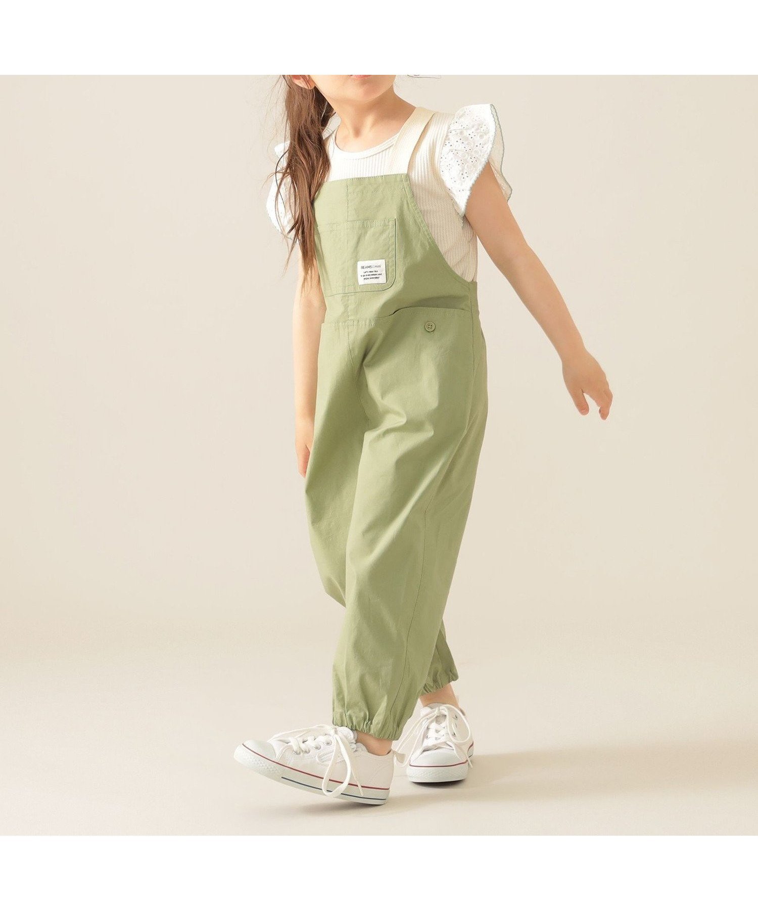 【ビームス ミニ/BEAMS mini / KIDS】のポケット キャンプ サロペット 2025SS(90~150cm) インテリア・キッズ・メンズ・レディースファッション・服の通販 founy(ファニー) 　ファッション　Fashion　キッズファッション　Fashion for Kids　2025年　2025　2025春夏・S/S　Spring/Summer 2025 SS25　インナー　Innerwear　サロペット　Overalls, Salopette　スタイリッシュ　Stylish, Fashionable　フォルム　Silhouette, Form　ポケット　Pocket, Pocket Detail　OLIVE|ID: prp329100004613603 ipo3291000000033470813