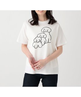 【アフタヌーンティー リビング/Afternoon Tea LIVING】のプリントTシャツ/3DOGS/てらおかなつみ 人気、トレンドファッション・服の通販 founy(ファニー) ファッション Fashion レディースファッション Fashion for Women トップス・カットソー Cut & Sew Tops シャツ・ブラウス・オフィスカジュアル Elegant Blouses & Button-Ups ロングTシャツ・Tシャツ Longline T-Shirts & Tees イラスト Illustration ジャケット Jacket, Outerwear プリント Print, Printed Pattern ベーシック Basic, Essential おすすめ Recommended / Our Picks 犬 Dog |ID:prp329100004613632