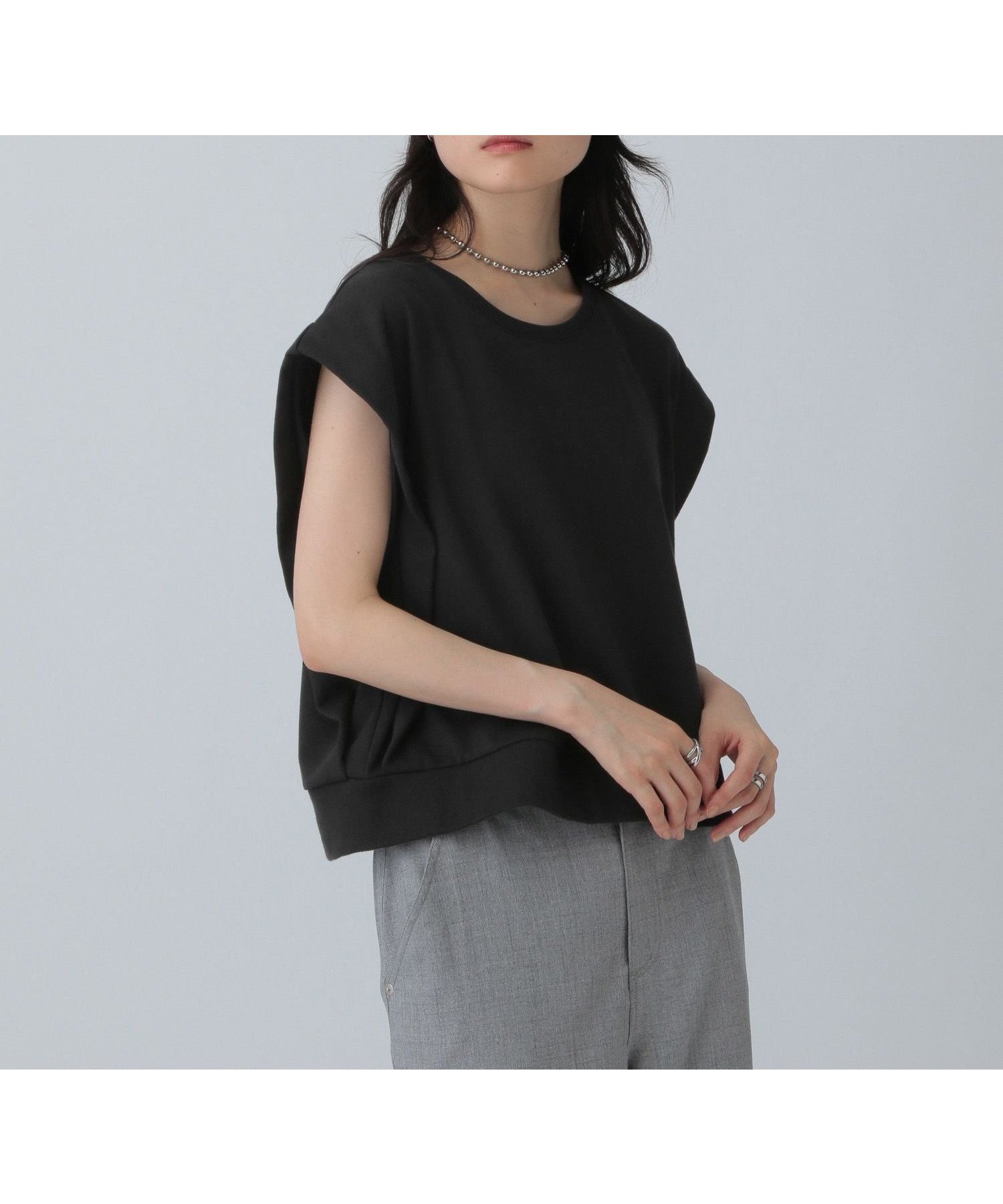 【レプシィム ローリーズファーム/LEPSIM LOWRYS FARM】のライト裏毛ノースリーブ 人気、トレンドファッション・服の通販 founy(ファニー) 　ファッション　Fashion　レディースファッション　Fashion for Women　トップス・カットソー　Cut & Sew Tops　キャミソール&ノースリーブ　Camisoles & Sleeveless Tops　おすすめ　Recommended / Our Picks　コンパクト　Compact, Small Size　ショート　Short, Short Length　シンプル　Simple, Minimal　ノースリーブ　Sleeveless, No-Sleeve　ワイド　Wide, Wide Fit　夏　Summer　 other-1|ID: prp329100004613674 ipo3291000000033132745