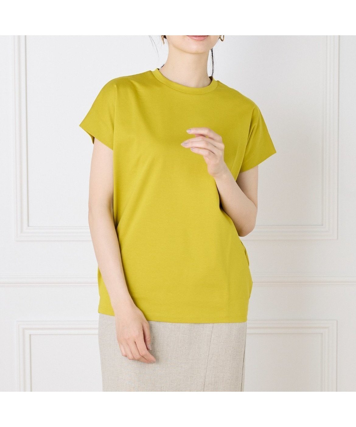 【イネド/INED】の《WEB限定》フレンチスリーブカットソー 人気、トレンドファッション・服の通販 founy(ファニー) 　ファッション　Fashion　レディースファッション　Fashion for Women　トップス・カットソー　Cut & Sew Tops　カットソー・ベーシックTシャツ　Cut-and-Sewn Tops / Stretch Tees & Basics　スマート　Smart, Elegant　スリーブ　Sleeve, Long Sleeve / Short Sleeve　フレンチ　French, French Style　ヘムライン　Hemline, Bottom Cut　ボトム　Bottoms, Lower Wear　 other-1|ID: prp329100004613750 ipo3291000000033030592