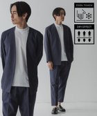 【アダムエロペ /ADAM ET ROPE' / MEN】の【RIRANCHA】サマーセットアップ / ノーカラージャケット スラックス / イージーケア / 接触冷感 / 吸水速乾 ネイビー系(41)|ID: prp329100004613784 ipo3291000000033031154
