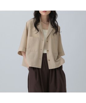 【レプシィム ローリーズファーム/LEPSIM LOWRYS FARM】のオープンカラーショートシャツ2 人気、トレンドファッション・服の通販 founy(ファニー) ファッション Fashion レディースファッション Fashion for Women トップス・カットソー Cut & Sew Tops シャツ・ブラウス・オフィスカジュアル Elegant Blouses & Button-Ups ショート Short, Short Length バランス Balance, Style Balance ボトム Bottoms, Lower Wear ワイド Wide, Wide Fit 人気 Popular, Best Seller 夏 Summer 春 Spring |ID:prp329100004613830