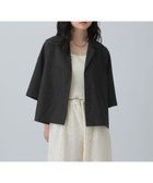 【レプシィム ローリーズファーム/LEPSIM LOWRYS FARM】のオープンカラーショートシャツ2 人気、トレンドファッション・服の通販 founy(ファニー) ファッション Fashion レディースファッション Fashion for Women トップス・カットソー Cut & Sew Tops シャツ・ブラウス・オフィスカジュアル Elegant Blouses & Button-Ups ショート Short, Short Length バランス Balance, Style Balance ボトム Bottoms, Lower Wear ワイド Wide, Wide Fit 人気 Popular, Best Seller 夏 Summer 春 Spring thumbnail ブラック09|ID: prp329100004613830 ipo3291000000033481703