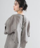 【デミルクス ビームス/Demi-Luxe BEAMS】の【7/17再値下げ】AK+1 / シアーオーガンジー ブラウス 人気、トレンドファッション・服の通販 founy(ファニー) ファッション Fashion レディースファッション Fashion for Women トップス・カットソー Cut & Sew Tops シャツ・ブラウス・オフィスカジュアル Elegant Blouses & Button-Ups エアリー Airy Texture エレガント 上品 Elegant オーガンジー Organza Fabric シアー Sheer, See-Through バランス Balance, Style Balance フレア Flare, Flared thumbnail KHAKI|ID: prp329100004613877 ipo3291000000033336935
