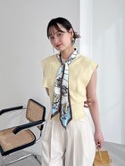 【スナイデル/SNIDEL】のSustainableタイセットノースリニットプルオーバー 人気、トレンドファッション・服の通販 founy(ファニー) ファッション Fashion レディースファッション Fashion for Women トップス・カットソー Cut & Sew Tops ニット Knit Tops & Sweaters カジュアルプルオーバー・ニットトップス Pullovers & Knit Tops / Casual Pullovers おすすめ Recommended / Our Picks イエロー Yellow ウェーブ Wavy Pattern コンパクト Compact, Small Size スカーフ Scarf, Neckwear ストレート Straight, Straight Cut スリーブ Sleeve, Long Sleeve / Short Sleeve トレンド Trend, Trending Now ドッキング Docking, Mixed Material バロック Baroque, Baroque Design フレンチ French, French Style 夏 Summer 春 Spring S/S・春夏 SS, Spring/Summer, Warm Season thumbnail YEL[032]|ID: prp329100004613918 ipo3291000000033033115