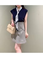 【スナイデル/SNIDEL】のSustainableタイセットノースリニットプルオーバー 人気、トレンドファッション・服の通販 founy(ファニー) ファッション Fashion レディースファッション Fashion for Women トップス・カットソー Cut & Sew Tops ニット Knit Tops & Sweaters カジュアルプルオーバー・ニットトップス Pullovers & Knit Tops / Casual Pullovers おすすめ Recommended / Our Picks イエロー Yellow ウェーブ Wavy Pattern コンパクト Compact, Small Size スカーフ Scarf, Neckwear ストレート Straight, Straight Cut スリーブ Sleeve, Long Sleeve / Short Sleeve トレンド Trend, Trending Now ドッキング Docking, Mixed Material バロック Baroque, Baroque Design フレンチ French, French Style 夏 Summer 春 Spring S/S・春夏 SS, Spring/Summer, Warm Season thumbnail NVY[089]|ID: prp329100004613918 ipo3291000000033033117