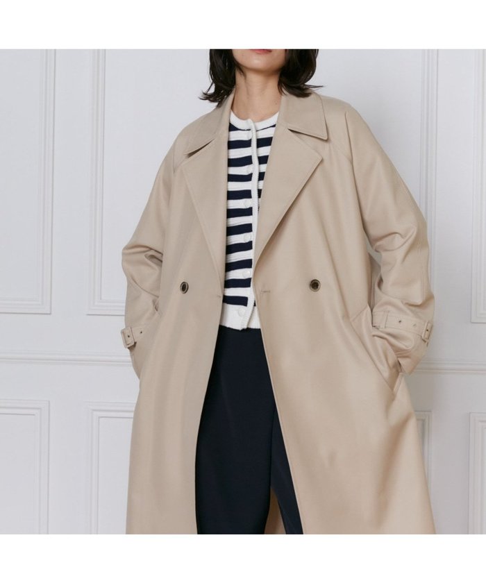【イネド/INED】のトレンチコート インテリア・キッズ・メンズ・レディースファッション・服の通販 founy(ファニー) https://founy.com/ ファッション Fashion レディースファッション Fashion for Women アウター Coat / Outerwear Collection コート・ロングコート・ピーコート Long Coats, Peacoats & More トレンチコート / 春秋の定番アウター Trench Coats エレガント 上品 Elegant ドレス Dress, One-Piece バランス Balance, Style Balance フォルム Silhouette, Form ポケット Pocket, Pocket Detail |ID: prp329100004613950 ipo3291000000033033723