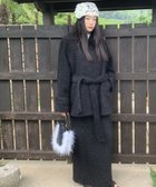 【チュクラ/chuclla】のブークレウエストベルトコート LON24a121 【LON24a122とセットアップ可能】 ブラック|ID: prp329100004613979 ipo3291000000033034497