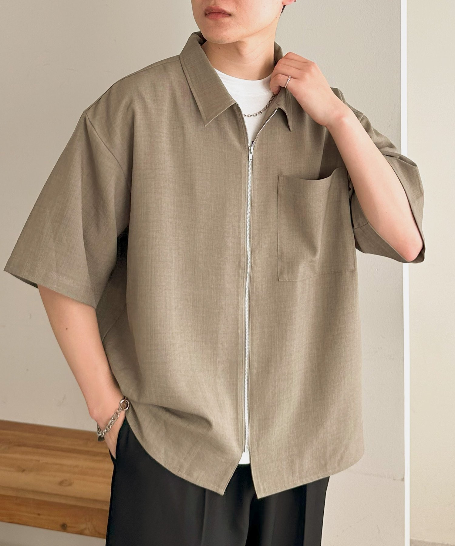 【ディスコート/Discoat】の【ユニセックス】テックリネンジップシャツ 人気、トレンドファッション・服の通販 founy(ファニー) 　ファッション　Fashion　レディースファッション　Fashion for Women　トップス・カットソー　Cut & Sew Tops　シャツ・ブラウス・オフィスカジュアル　Elegant Blouses & Button-Ups　 other-1|ID: prp329100004614234 ipo3291000000033037627
