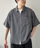 【ディスコート/Discoat】の【ユニセックス】テックリネンジップシャツ グレー|ID: prp329100004614234 ipo3291000000033037630