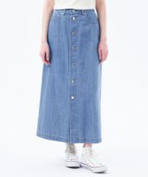 【マッキントッシュ フィロソフィー/MACKINTOSH PHILOSOPHY】のコットンリネンデニムロングスカート 人気、トレンドファッション・服の通販 founy(ファニー) ファッション Fashion レディースファッション Fashion for Women スカート Skirts ロングスカート Long Skirts / Maxi & Midi Skirts おすすめ Recommended / Our Picks シルケット Silket, Silky Cotton ジャケット Jacket, Outerwear フロント Front, Front Design ロング Long, Long-Length 冬 Winter / This Winter 夏 Summer 定番 Standard, Basic Item 春 Spring 秋 Autumn |ID:prp329100004614295