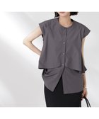 【ナノ ユニバース/nano universe】のフロントフレアケープカラーノースリーブシャツ 人気、トレンドファッション・服の通販 founy(ファニー) ファッション Fashion レディースファッション Fashion for Women トップス・カットソー Cut & Sew Tops キャミソール&ノースリーブ Camisoles & Sleeveless Tops シャツ・ブラウス・オフィスカジュアル Elegant Blouses & Button-Ups シンプル Simple, Minimal スタンド Stand Collar, Upright Stand トレンド Trend, Trending Now ノースリーブ Sleeveless, No-Sleeve フレア Flare, Flared フロント Front, Front Design ボトム Bottoms, Lower Wear 夏 Summer エレガント 上品 Elegant 2025年 2025 2025春夏・S/S Spring/Summer 2025 SS25 thumbnail チャコール3|ID: prp329100004614409 ipo3291000000033039798