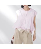【ナノ ユニバース/nano universe】のフロントフレアケープカラーノースリーブシャツ 人気、トレンドファッション・服の通販 founy(ファニー) ファッション Fashion レディースファッション Fashion for Women トップス・カットソー Cut & Sew Tops キャミソール&ノースリーブ Camisoles & Sleeveless Tops シャツ・ブラウス・オフィスカジュアル Elegant Blouses & Button-Ups シンプル Simple, Minimal スタンド Stand Collar, Upright Stand トレンド Trend, Trending Now ノースリーブ Sleeveless, No-Sleeve フレア Flare, Flared フロント Front, Front Design ボトム Bottoms, Lower Wear 夏 Summer エレガント 上品 Elegant 2025年 2025 2025春夏・S/S Spring/Summer 2025 SS25 thumbnail ピンク|ID: prp329100004614409 ipo3291000000033039803