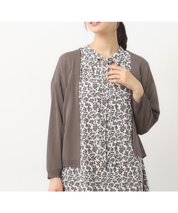 【ローラアシュレイ/LAURA ASHLEY】の【接触冷感/UVカット/洗える】トッパーカーディガン インテリア・キッズ・メンズ・レディースファッション・服の通販 founy(ファニー) 　ファッション　Fashion　レディースファッション　Fashion for Women　トップス・カットソー　Cut & Sew Tops　カーディガン・羽織り　Layered Style Cardigans　レディースパーカー・カジュアルフーディー　Casual Hoodies & Sweatshirts　カーディガン　Cardigan, Knitwear　コンパクト　Compact, Small Size　トッパー　Topper, Light Cardigan　春　Spring　洗える　Machine Washable　秋　Autumn　モカブラウン|ID: prp329100004614413 ipo3291000000033039926