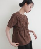 【リアン/Lian】のシャーリングビスチェTシャツ 人気、トレンドファッション・服の通販 founy(ファニー) ファッション Fashion レディースファッション Fashion for Women トップス・カットソー Cut & Sew Tops シャツ・ブラウス・オフィスカジュアル Elegant Blouses & Button-Ups ロングTシャツ・Tシャツ Longline T-Shirts & Tees ビスチェ Bustiers & Corset Tops / Layered Bustier Style シャーリング Shirring, Ruched トレンド Trend, Trending Now ビスチェ Bustier, Corset Top thumbnail ブラウン|ID: prp329100004614423 ipo3291000000033519593