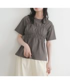 【リアン/Lian】のシャーリングビスチェTシャツ 人気、トレンドファッション・服の通販 founy(ファニー) ファッション Fashion レディースファッション Fashion for Women トップス・カットソー Cut & Sew Tops シャツ・ブラウス・オフィスカジュアル Elegant Blouses & Button-Ups ロングTシャツ・Tシャツ Longline T-Shirts & Tees ビスチェ Bustiers & Corset Tops / Layered Bustier Style シャーリング Shirring, Ruched トレンド Trend, Trending Now ビスチェ Bustier, Corset Top thumbnail チャコールグレー|ID: prp329100004614423 ipo3291000000033519594