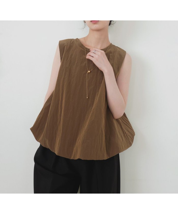 【リアン/Lian】のバルーンノースリーブブラウス インテリア・キッズ・メンズ・レディースファッション・服の通販 founy(ファニー) https://founy.com/ ファッション Fashion レディースファッション Fashion for Women トップス・カットソー Cut & Sew Tops キャミソール&ノースリーブ Camisoles & Sleeveless Tops シャツ・ブラウス・オフィスカジュアル Elegant Blouses & Button-Ups エアリー Airy Texture フォルム Silhouette, Form |ID: prp329100004614485 ipo3291000000033096167