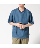 【ジムマスター/gym master / MEN】のgym master/ライトデニムTee 人気、トレンドファッション・服の通販 founy(ファニー) ファッション Fashion メンズファッション Fashion for Men ショート Short, Short Length スリーブ Sleeve, Long Sleeve / Short Sleeve デニム Denim, Jeans Material 人気 Popular, Best Seller thumbnail ブルー|ID: prp329100004614561 ipo3291000000033340149