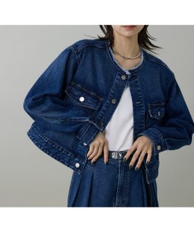 【イネド/INED】のINED別注ノーカラーデニムジャケット Dates《Healthy DENIM》 人気、トレンドファッション・服の通販 founy(ファニー) ファッション Fashion レディースファッション Fashion for Women アウター Coat / Outerwear Collection レディースジャケット・軽アウター Jackets デニムジャケット / カジュアルアウター Denim Jackets おすすめ Recommended / Our Picks ジャケット Jacket, Outerwear ストレッチ Stretch, Stretchy Fabric デニム Denim, Jeans Material ハイライズ High Rise, High Waist バランス Balance, Style Balance フリンジ Fringe, Tassel フロント Front, Front Design ベーシック Basic, Essential ポケット Pocket, Pocket Detail ランダム Random, Irregular 別注 Limited Edition, Custom Order |ID:prp329100004614640