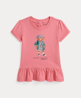 【ラルフローレン/RALPH LAUREN / KIDS】の(ベビー)Polo ベア コットン ジャージー ペプラム Tシャツ 人気、トレンドファッション・服の通販 founy(ファニー) ファッション Fashion キッズファッション Fashion for Kids スリーブ Sleeve, Long Sleeve / Short Sleeve フロント Front, Front Design プリント Print, Printed Pattern ベビー Baby, Babywear ペプラム Peplum, Flared Hem 人気 Popular, Best Seller 半袖 Short Sleeve, Half Sleeve |ID:prp329100004614694