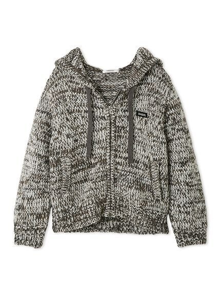 【スナイデル/SNIDEL】のロービングニットフーディー インテリア・キッズ・メンズ・レディースファッション・服の通販 founy(ファニー) 　ファッション　Fashion　レディースファッション　Fashion for Women　トップス・カットソー　Cut & Sew Tops　ニット　Knit Tops & Sweaters　アクリル　Acrylic Material　ショート　Short, Short Length　ストレート　Straight, Straight Cut　セットアップ　Set-Up, Coordinated Outfit　ダウン　Down, Puffer　ボトム　Bottoms, Lower Wear　ポケット　Pocket, Pocket Detail　メランジ　Melange, Mixed Yarn　おすすめ　Recommended / Our Picks　GRY[006]|ID: prp329100004614800 ipo3291000000033046117