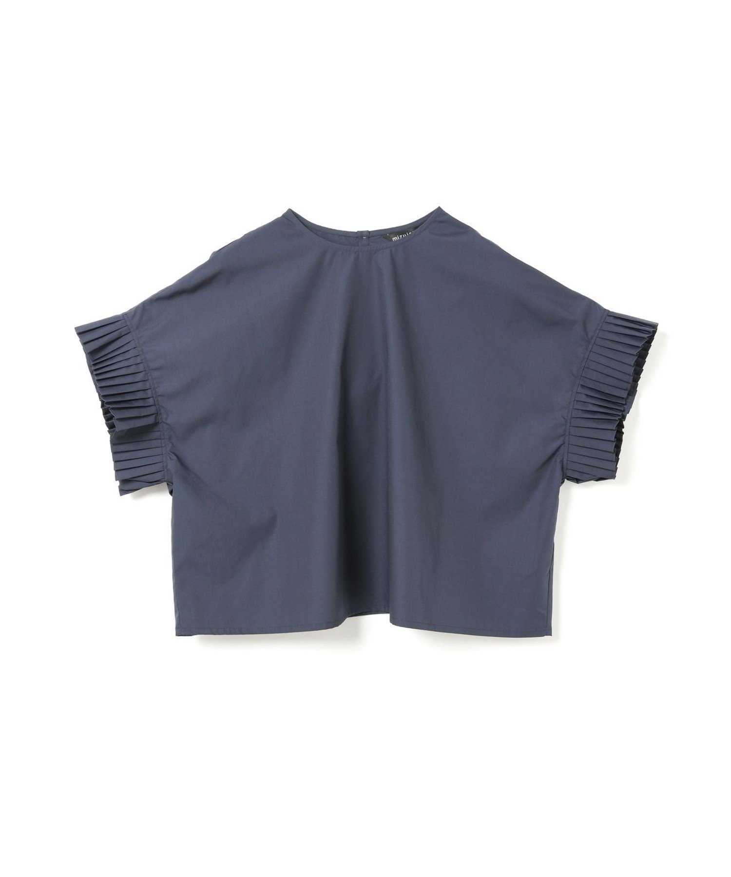【マーコート/MARcourt】のmizuiro ind プリーツスリーブプルオーバー インテリア・キッズ・メンズ・レディースファッション・服の通販 founy(ファニー) 　ファッション　Fashion　レディースファッション　Fashion for Women　トップス・カットソー　Cut & Sew Tops　カジュアルプルオーバー・ニットトップス　Pullovers & Knit Tops / Casual Pullovers　シンプル　Simple, Minimal　プリーツ　Pleats, Pleated　ポケット　Pocket, Pocket Detail　エレガント 上品　Elegant　人気　Popular, Best Seller　夏　Summer　無地　Plain, Solid Color　ネイビー|ID: prp329100004614851 ipo3291000000033192509