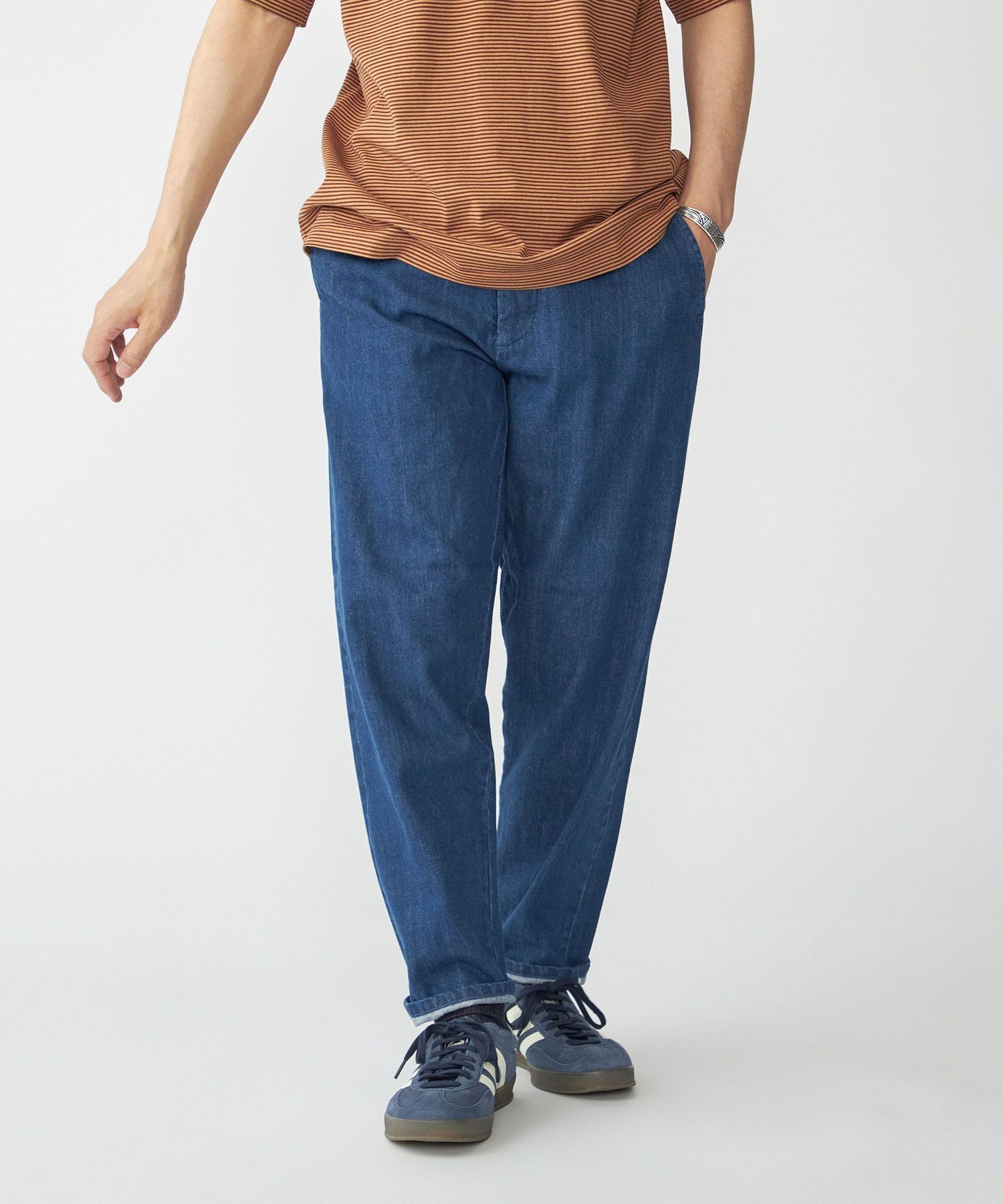 【シップス/SHIPS / MEN】の【WEB限定】SHIPS ライト セルビッチ デニム イージー スラックス インテリア・キッズ・メンズ・レディースファッション・服の通販 founy(ファニー) 　ファッション　Fashion　メンズファッション　Fashion for Men　スラックス　Slacks, Dress Pants　デニム　Denim, Jeans Material　ロイヤルブルー|ID: prp329100004614863 ipo3291000000033392258