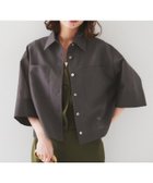 【アンタイトル/UNTITLED】の【セットアップ可能】オーガンジーボクシーシャツ 人気、トレンドファッション・服の通販 founy(ファニー) ファッション Fashion レディースファッション Fashion for Women トップス・カットソー Cut & Sew Tops シャツ・ブラウス・オフィスカジュアル Elegant Blouses & Button-Ups オーガンジー Organza Fabric コンパクト Compact, Small Size ショート Short, Short Length セットアップ Set-Up, Coordinated Outfit トレンド Trend, Trending Now バランス Balance, Style Balance フォルム Silhouette, Form ペンシル Pencil, Pencil Skirt ポケット Pocket, Pocket Detail 夏 Summer thumbnail チャコールグレー|ID: prp329100004614872 ipo3291000000033046968