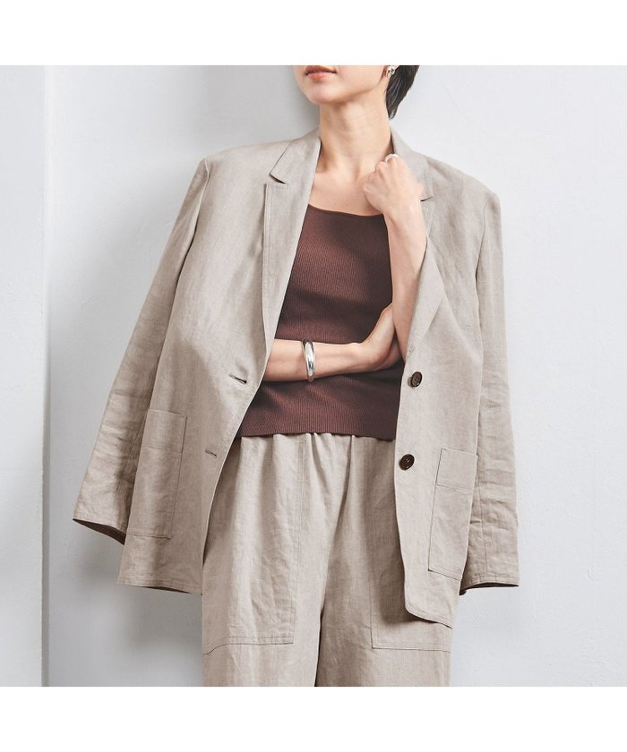【ユナイテッドアローズ/UNITED ARROWS】のリネン テーラード ジャケット インテリア・キッズ・メンズ・レディースファッション・服の通販 founy(ファニー) https://founy.com/ ファッション Fashion レディースファッション Fashion for Women アウター Coat / Outerwear Collection レディースジャケット・軽アウター Jackets テーラードジャケット / 通勤・きれいめスタイル Tailored Jackets & Blazers アクセサリー Fashion Accessories インナー Innerwear シンプル Simple, Minimal ジャケット Jacket, Outerwear セットアップ Set-Up, Coordinated Outfit タンク Tank Top, Sleeveless Top チェック Check, Plaid, Tartan テーラード Tailored, Tailored Fit リネン Linen, Linen Fabric おすすめ Recommended / Our Picks |ID: prp329100004614893 ipo3291000000033847835