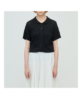 【マーコート/MARcourt】のmizuiro ind ストレッチレースラウンドカラーシャツ 人気、トレンドファッション・服の通販 founy(ファニー) ファッション Fashion レディースファッション Fashion for Women トップス・カットソー Cut & Sew Tops シャツ・ブラウス・オフィスカジュアル Elegant Blouses & Button-Ups インナー Innerwear コンパクト Compact, Small Size ストレッチ Stretch, Stretchy Fabric フロント Front, Front Design ポケット Pocket, Pocket Detail ラウンド Round, Round Neck レース Lace, Lace Fabric エレガント 上品 Elegant |ID:prp329100004614894
